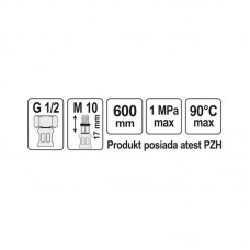 71843 FALA Racord flexibil F/M 1/2" M10x1, lu..